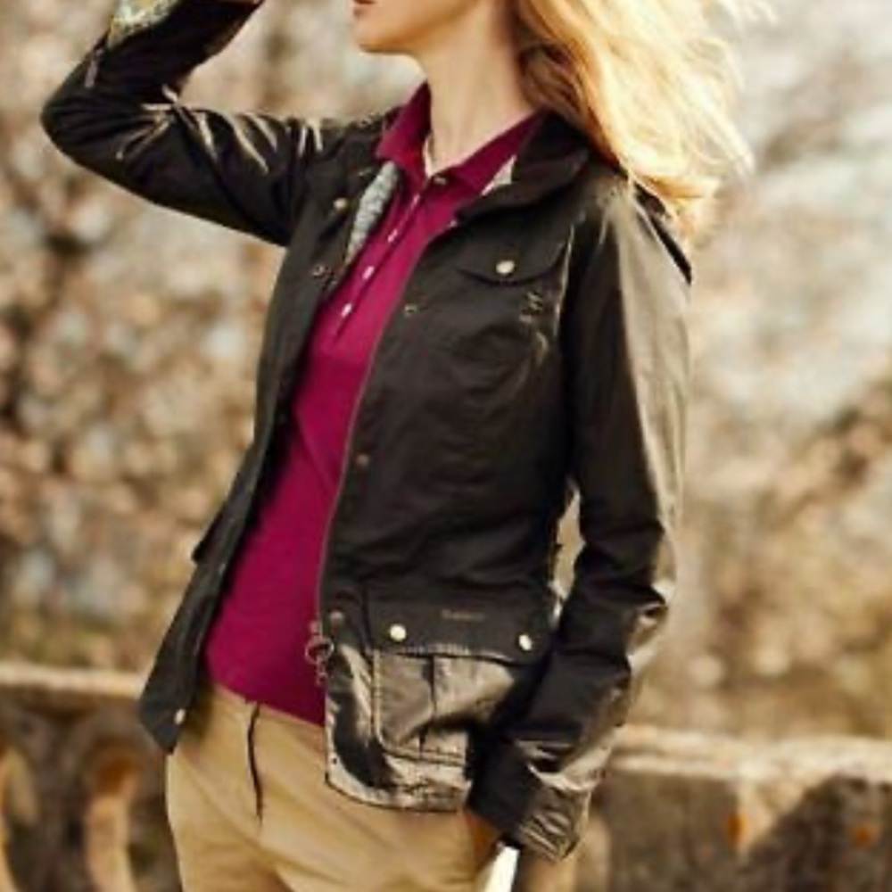 Barbour Olive Utility Jacket - Picture 2 of 13
